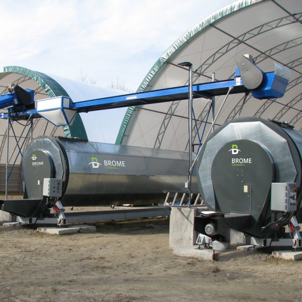 Convoyeur pour système de compostage industriel BROME. Conveyor for BROME industrial composting system